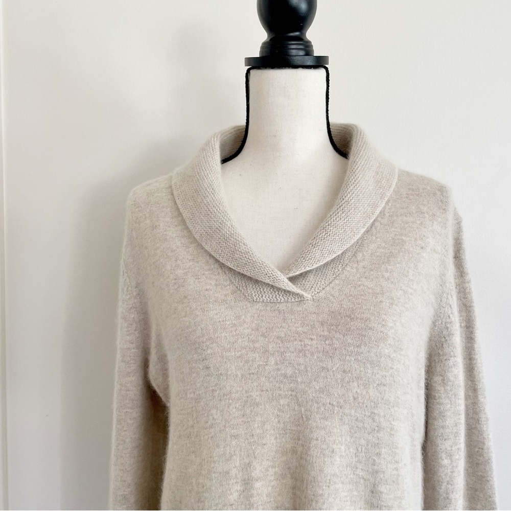 Sarah Spencer Wool Shawl Collar Sweater - Picture 4 of 5